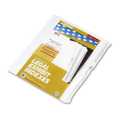 Kleer-Fax&reg; 90000 Series Numerical Side Tab Legal Index Divider