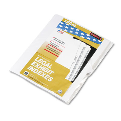 Kleer-Fax&reg; 90000 Series Numerical Side Tab Legal Index Divider