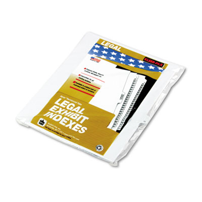 Kleer-Fax&reg; 90000 Series Numerical Side Tab Legal Index Divider