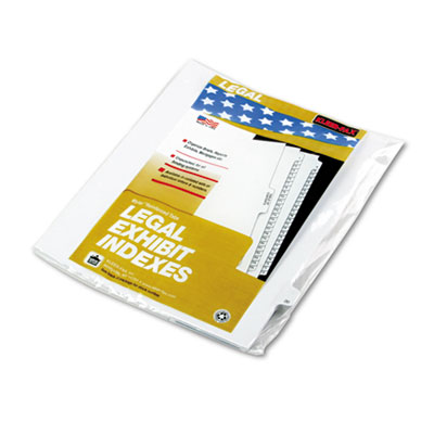 Kleer-Fax&reg; 90000 Series Numerical Side Tab Legal Index Divider
