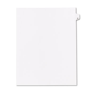 Kleer-Fax&reg; 90000 Series Numerical Side Tab Legal Index Divider