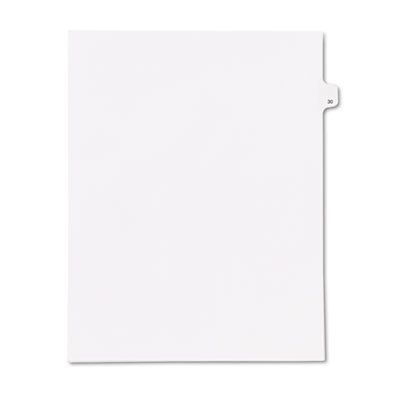 Kleer-Fax&reg; 90000 Series Numerical Side Tab Legal Index Divider