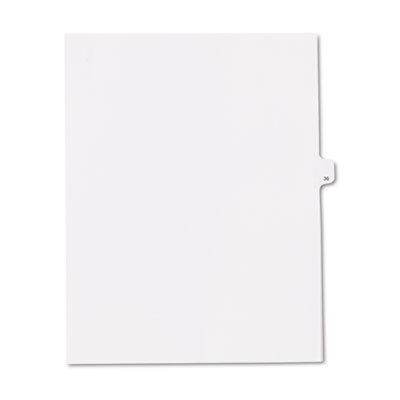 Kleer-Fax&reg; 90000 Series Numerical Side Tab Legal Index Divider