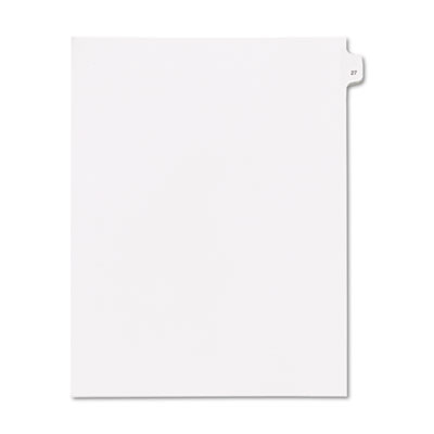 Kleer-Fax&reg; 90000 Series Numerical Side Tab Legal Index Divider