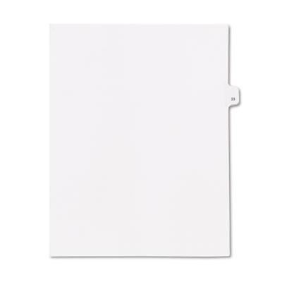 Kleer-Fax&reg; 90000 Series Numerical Side Tab Legal Index Divider