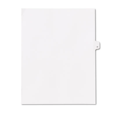 Kleer-Fax&reg; 90000 Series Numerical Side Tab Legal Index Divider