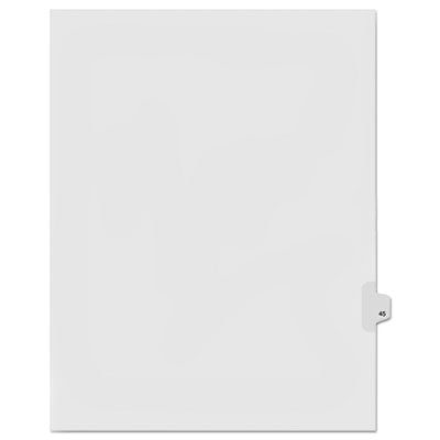 Kleer-Fax&reg; 90000 Series Numerical Side Tab Legal Index Divider