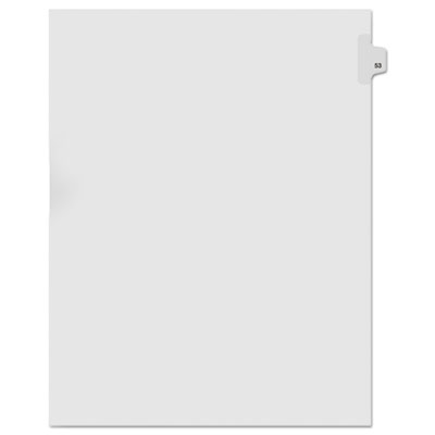 Kleer-Fax&reg; 90000 Series Numerical Side Tab Legal Index Divider