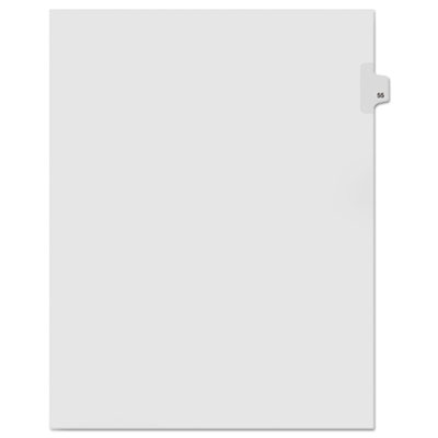 Kleer-Fax&reg; 90000 Series Numerical Side Tab Legal Index Divider