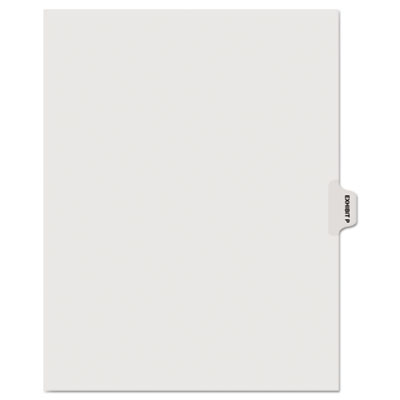Kleer-Fax&reg; 90000 Series Exhibit Alpha Side Tab Legal Index Divider