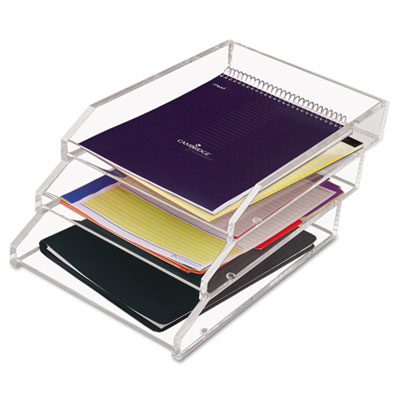 Kantek Clear Acrylic Letter Tray
