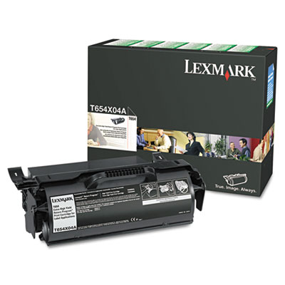 Lexmark&trade; T654X04A, T654X21A, T654X11A, LEXT654X80G Toner Cartridge