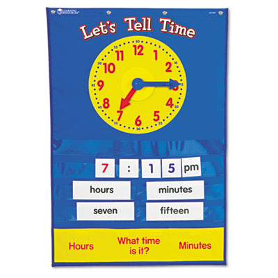Learning Resources® Teaching Time Pocket Chart Learning Resources® Teaching Time Pocket Chart