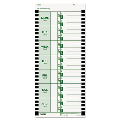 Lathem&reg; Time Time Cards