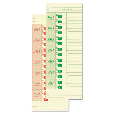 Lathem&reg; Time Time Cards