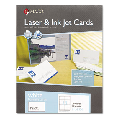 MACO&reg; Microperforated Laser/Ink Jet Business Cards