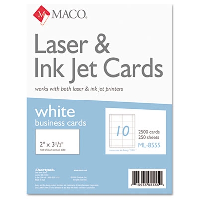 MACO&reg; Microperforated Laser/Ink Jet Business Cards