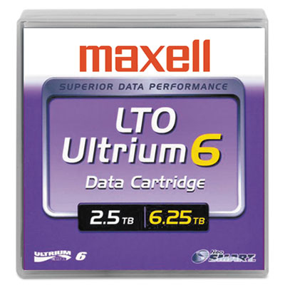 Maxell&reg; 1/2 inch Ultrium&trade; LTO 6 Data Cartridge