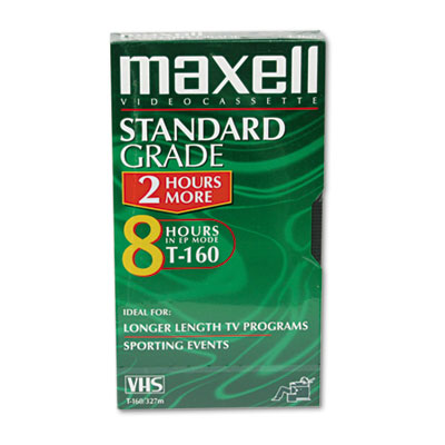 Maxell® High-Quality 8-Hour GXT160 VHS Video Tape Maxell® High-Quality 8-Hour GXT160 VHS Video Tape