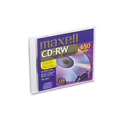 Maxell® CD-RW High-Speed Rewritable Disc Maxell® CD-RW High-Speed Rewritable Disc