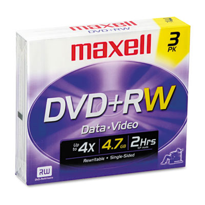 Maxell&reg; DVD+RW Rewritable Disc