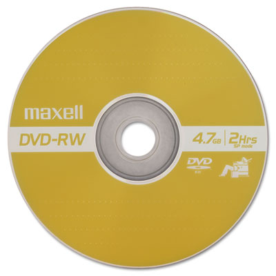 Maxell&reg; DVD-RW Rewritable Disc