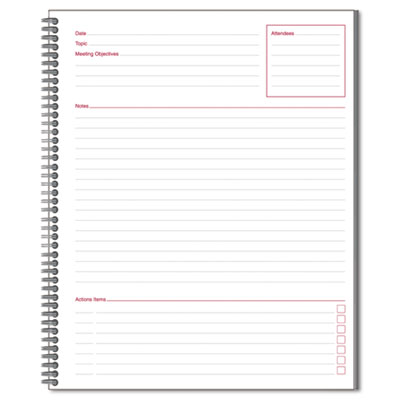 Cambridge&reg; Wirebound Guided Business Notebook