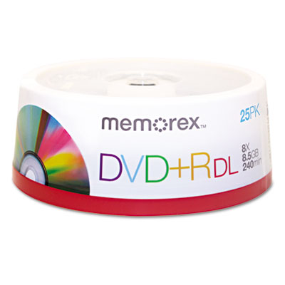 Memorex&reg; DVD+R Double Layer Recordable Disc