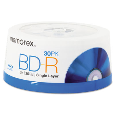 Memorex&reg; Blu-Ray&trade; BD-R Recordable Disc