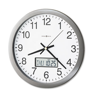 Howard Miller&reg; Chronicle Wall Clock with LCD Inset