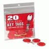 MMF Industries&trade; Snap-Hook Self-Locking Octagonal Key Tags