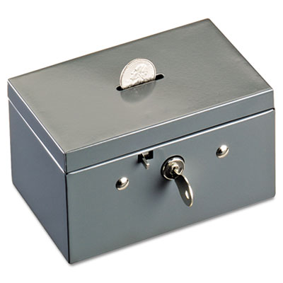 SteelMaster&reg; Small Cash Box with Coin Slot