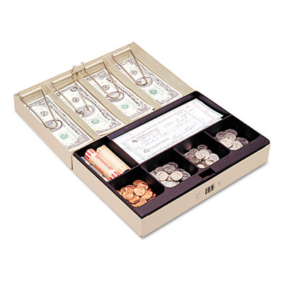 SteelMaster&reg; Locking Heavy-Duty Steel Lay-Flat Cash Box