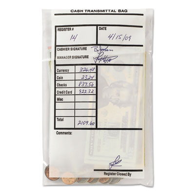 MMF Industries&trade; Cash Transmittal Bags