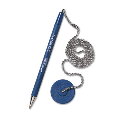 MMF Industries&trade; Secure-A-Pen&reg; Antimicrobial Counter Pen