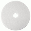 3M White Super Polish Floor Pads 4100