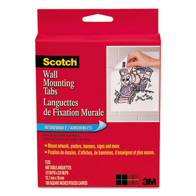 Scotch&reg; Removable Wall Mounting Tabs