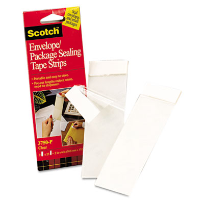 Scotch&reg; Envelope/Package Sealing Tape Strips