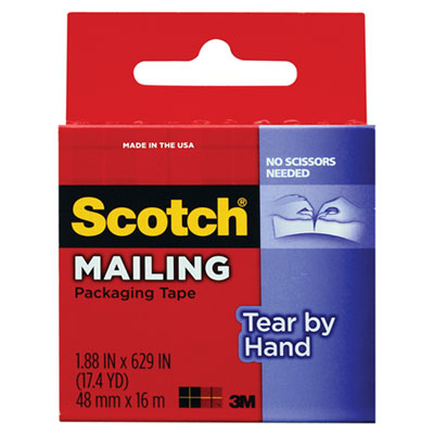 Scotch&reg; Tear-By-Hand Packaging Tapes