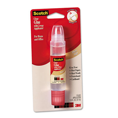 Scotch&reg; Clear Glue with Two-Way Applicator