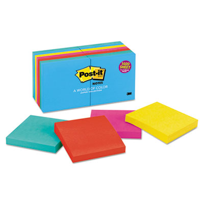 Post-it&reg; Notes Original Pads in Jaipur Colors