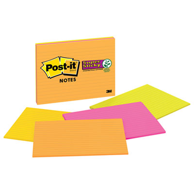 Post-it&reg; Notes Super Sticky Meeting Notes in Rio de Janeiro Colors