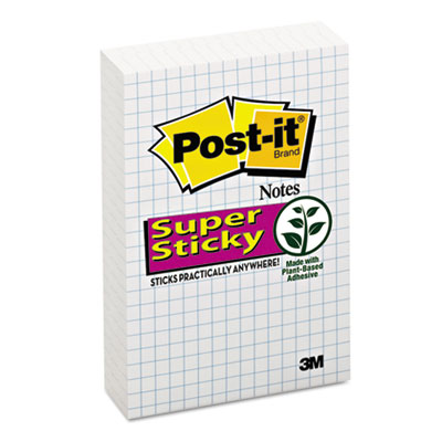 Post-it&reg; Notes Super Sticky Grid Notes