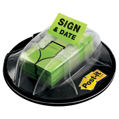 Post-it&reg; Flags Arrow Flags in a Desk Grip Dispenser