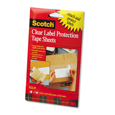 Scotch&reg; ScotchPad&trade; Label Protection Tape Pads