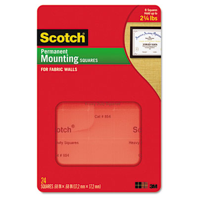 Scotch&reg; Mounting Squares for Fabric Walls