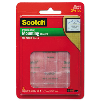 Scotch&reg; Mounting Squares for Fabric Walls