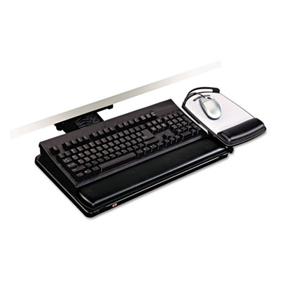 3M Lever-Adjust Keyboard Tray with Highly Adjustable Platform