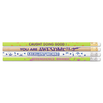Moon Products Award Pencil, Motivational Assortment