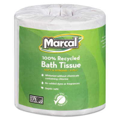 Marcal&reg; 100% Recycled Two-Ply Bathroom Tissue